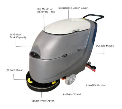 FS20W wasserdichte Batterie-Bodenwaschmaschine für schnelle Reinigung, Niedrigenergie-Design 0