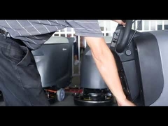 Dycon-Batteriefahrt hinter dem Bodenputzer mit Traktion