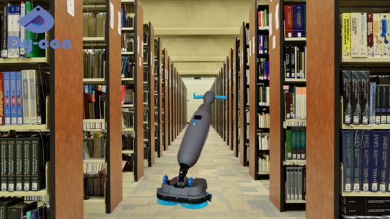 Bibliotheks-Bodenreinigungsmaschine - Leise Dycon MFS208N mit Soforttrocknungstechnologie